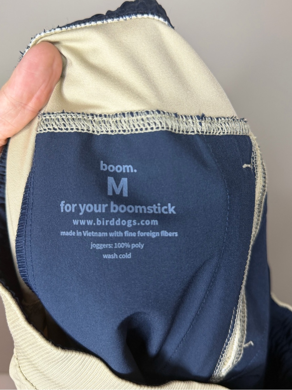 Birddogs Men’s Boom For Your Broomstick Khaki Jogger Pants Size M - Picture 10 of 10